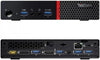 Lenovo ThinkCentre M900 Tiny Desktop PC — front and back ports