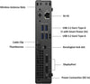 Dell OptiPlex 7080 Micro Desktop PC — port diagram
