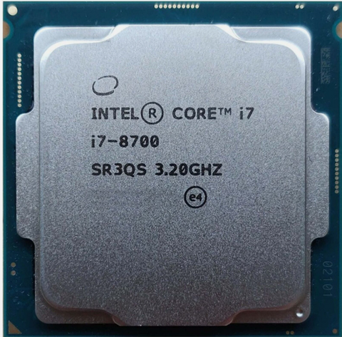 Intel Core i7-8700 6 Cores 3.2GHz 12MB 8 GT/s 65W LGA 1151 CPU SR3QS