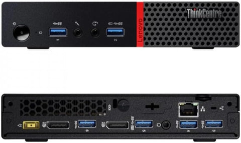 Lenovo ThinkCentre M900 Tiny Desktop PC — front and back ports