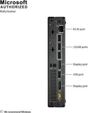 Lenovo ThinkCentre M710q Tiny Desktop PC — back ports