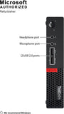 Lenovo ThinkCentre M710q Tiny Desktop PC — front ports