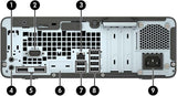 HP ProDesk 600 G5 SFF Desktop PC — port diagram