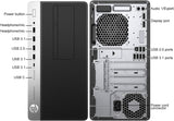 HP ProDesk 600 G3 Tower Desktop PC — port diagram