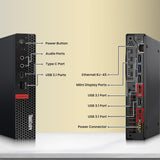 Lenovo ThinkStation P330 Tiny Desktop PC — port diagram