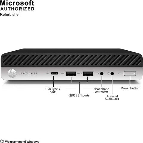 HP ProDesk 600 G3 Micro Desktop PC — port diagram